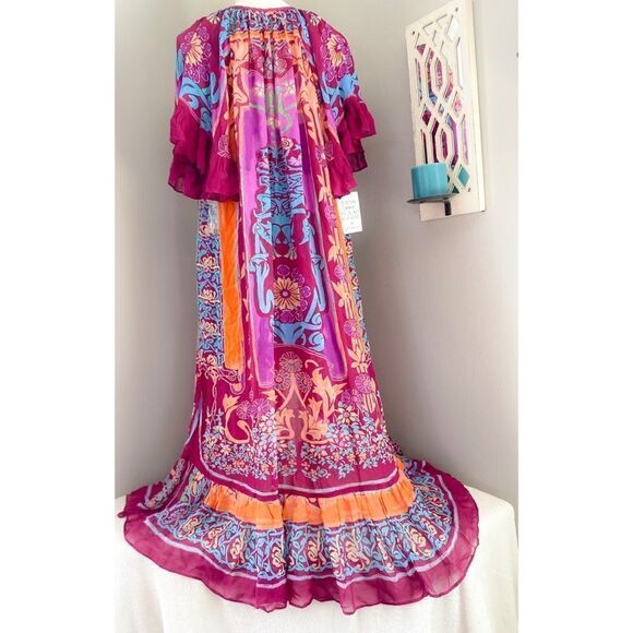 Free People - Back To Barcelona Kaftan dress size XS/TP - Picture 4 of 5
